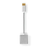 Nedis CCTB37250AL02 videokabel adapter 0,2 m DisplayPort DVI-D Sølv
