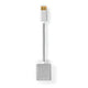 Nedis CCTB37250AL02 videokabel adapter 0,2 m DisplayPort DVI-D Sølv