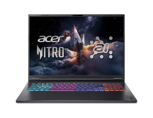 Acer Nitro 18 AI AMD AN18-61-R4KD AMD Ryzen AI 7 350 Laptop 45,7 cm (18") WQXGA 32 GB DDR5-SDRAM 1 TB SSD NVIDIA GeForce RTX 5070 Ti Wi-Fi 6E (802.11ax) FreeDOS Sort