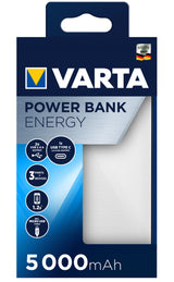 Varta Energy 5000 Lithium polymer (LiPo) 5000 mAh Sort, Hvid