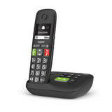 Gigaset E290A Analog/DECT-telefon Nummervisning Sort