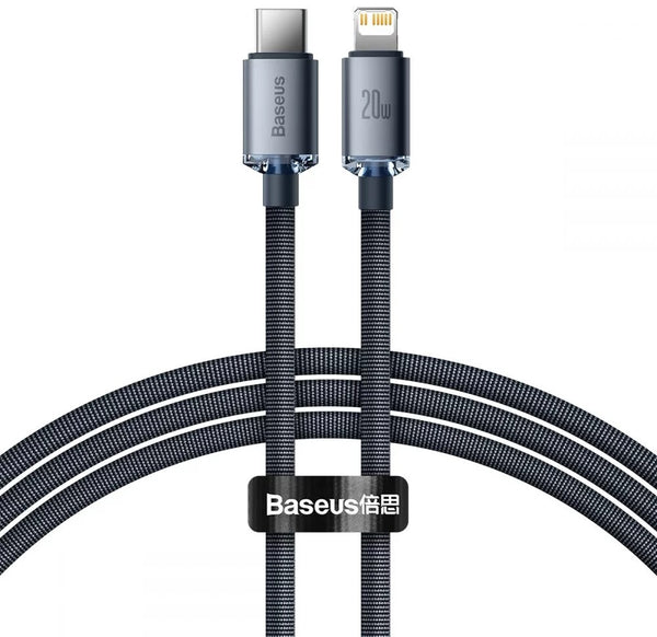 Baseus CAJY000201 kabel til mobiltelefon Grå 1,2 m USB C Lightning