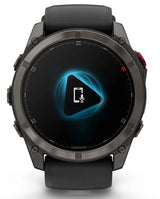 Garmin fēnix 8 Pro 3,56 cm (1.4") AMOLED 51 mm Digital 454 x 454 pixel Berøringsskærm Sort, Grå, Titanium Wi-Fi GPS (satellit)