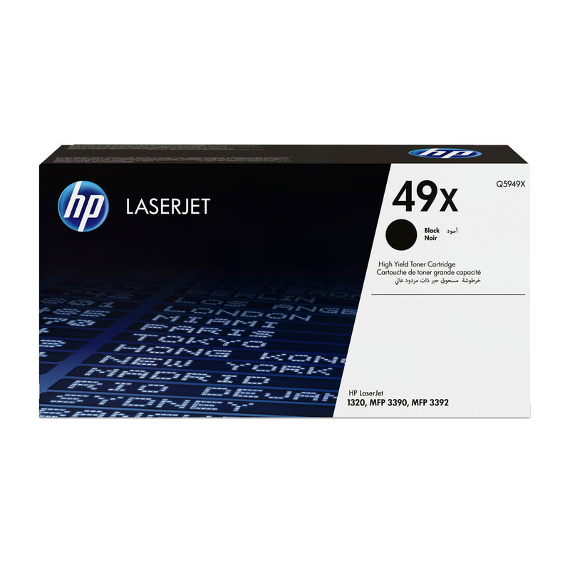 HP Original 49X LaserJet-tonerpatron med høj kapacitet, sort