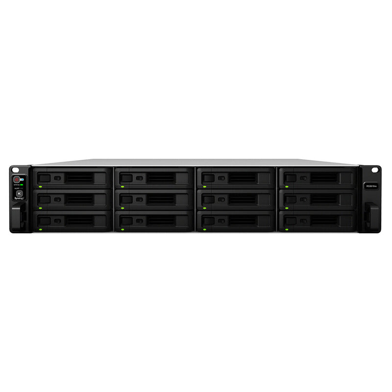 Synology RackStation RS3618xs NAS Stativ (2U) Intel® Xeon® D D-1521 8 GB DDR4 72 TB HDD DiskStation Manager Sort