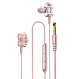 DUDAO X15 in-ear headphones Pink Hovedtelefoner Ledningsført I ørerne Musik/hverdag Lyserød