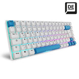 Sharkoon SKILLER SGK50 S3 PBT tastatur Spil USB QWERTZ Tysk Hvid