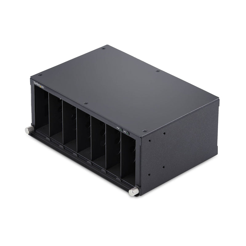 StarTech.com MCM7-MEDIA-CHASSIS netværkschassis Sort