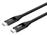 UNITEK C14100ABK01-2M USB-kabel USB4 Gen 2x2 USB C 40 Gbit/sek. 240 W Sort