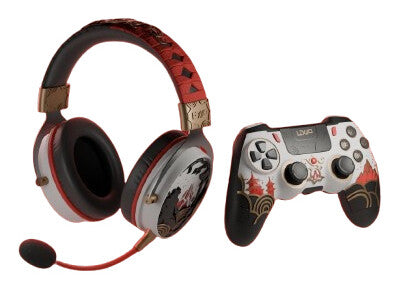 Lexip Assassin Sort, Guld, Rød, Hvid Bluetooth/RF/USB Gamepad Analog/digital Android, Nintendo Switch, PC, PlayStation 4