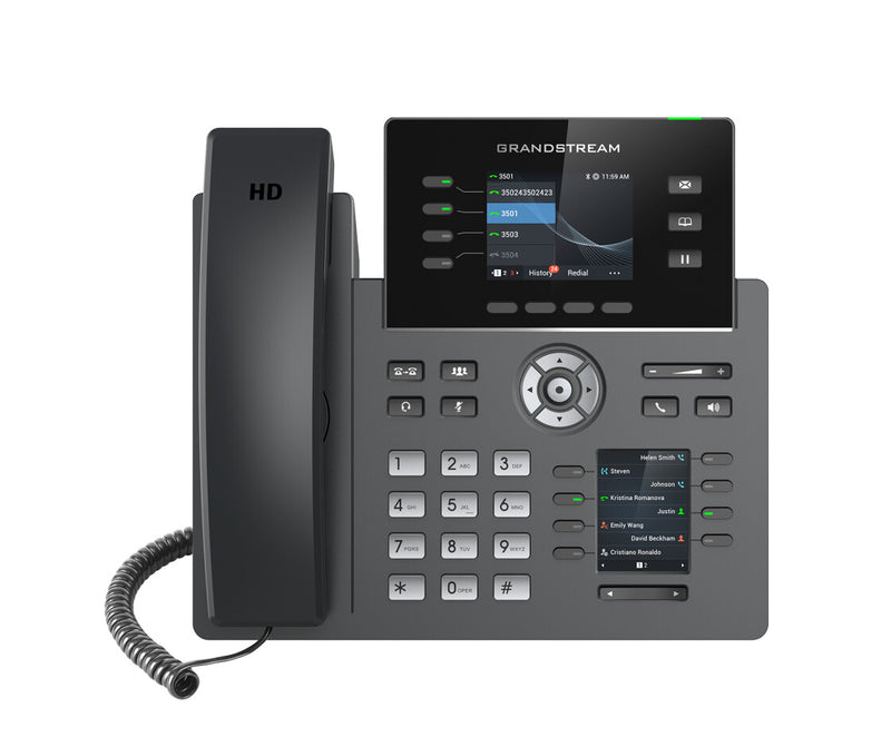 Grandstream Networks GRP2614 IP-telefon Sort 4 Linier TFT Wi-Fi