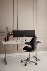 BakkerElkhuizen BE Flexible Dual 88,9 cm (35") Skrivebord Hvid