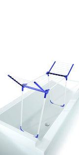 Leifheit Pegasus 120 Solid Compact Fritstående stativ Blå, Hvid
