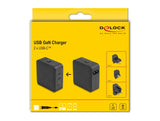 DeLOCK 41443 oplader til mobil enhed Universel Sort Vekselstrøm Indendørs