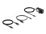 DeLOCK 64237 interface hub USB 3.2 Gen 1 (3.1 Gen 1) Type-B 5000 Mbit/s Grå
