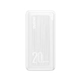 DUDAO powerbank 20000 mAh Power Delivery 20 W Quick Charge 3.0 2x USB / USB Type C white (K12PQ + white) Polymer Hvid