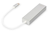 Digitus DA-70255 dockingstation USB 3.2 Gen 1 (3.1 Gen 1) Type-C Grå, Hvid