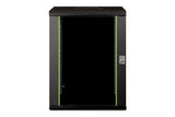 Digitus DN-19 16-U-SW stativ 16U Vægmonteret stativ Sort