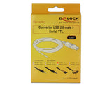 DeLOCK 1.8m USB2.0-A/TTL 6-p USB-kabel 1,8 m USB A Sort