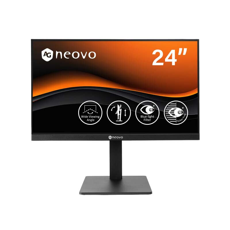 AG Neovo LH2404 computerskærm 60,5 cm (23.8") 1920 x 1080 pixel Fuld HD LCD Sort