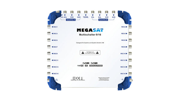 Megasat 0600153 satellit multikontakt 9 inputs 16 outputs