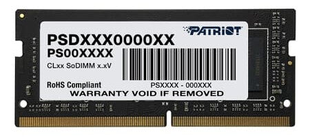 Patriot Memory Signature Line hukommelsesmodul 8 GB 1 x 8 GB DDR4 2400 MT/s 262-pin SO-DIMM