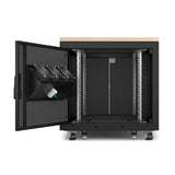APC AR4012A stativ 12U Fritstående reol Sort, Ahorn farve