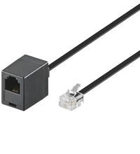 Goobay 15m RJ-11 Cable Sort