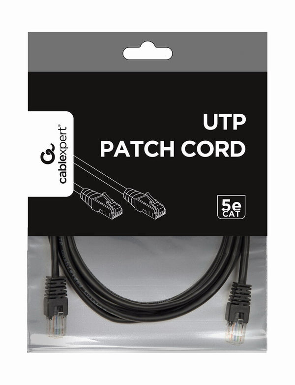 Gembird PP12-3M/BK netværkskabel Sort Cat5e U/UTP (UTP)