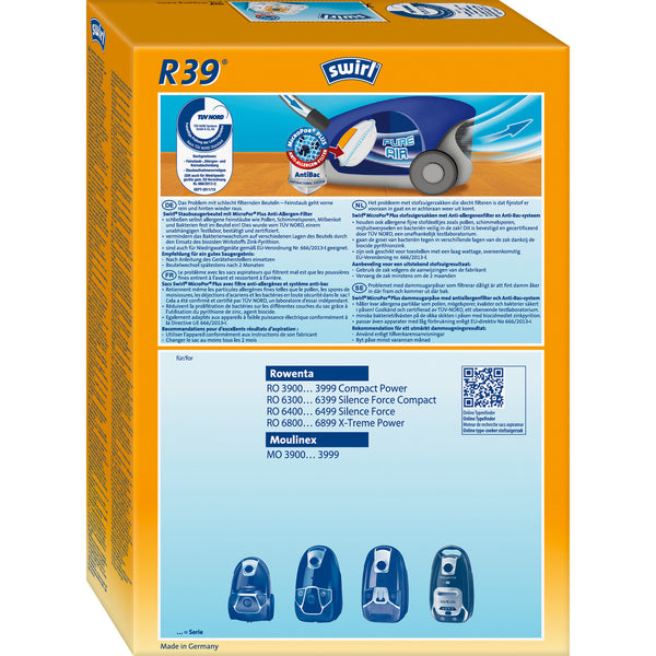 Swirl R 39 MicroPor Plus Støvpose Beholder vakuum