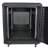 StarTech.com RK1236BKF stativ 12U Fritstående reol Sort