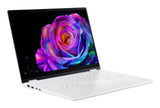 Acer Swift 14 AI SFE14-51T-94BZ Copilot+ PC Intel Core Ultra 9 288V Laptop 35,6 cm (14") Berøringsskærm 2.8K 32 GB LPDDR5x-SDRAM 1 TB SSD Wi-Fi 7 (802.11be) Windows 11 Home Hvid QWERTZ Tysk