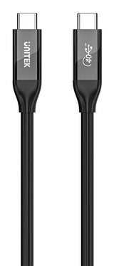 UNITEK C14100ABK01-2M USB-kabel USB4 Gen 2x2 USB C 40 Gbit/sek. 240 W Sort