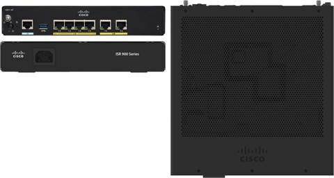 Cisco C921-4PLTEGB kabelforbundet router Gigabit Ethernet Sort