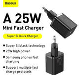 Baseus TZCCSUP-L01 oplader til mobil enhed Smartphone Sort Vekselstrøm, USB Hurtig opladning Indendørs