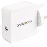 StarTech.com WCH1CUK oplader til mobil enhed Universel Hvid Vekselstrøm Indendørs
