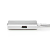 Nedis CCTB64680AL20 videokabel adapter 2 m HDMI Type A (Standard) USB Type-C Sølv
