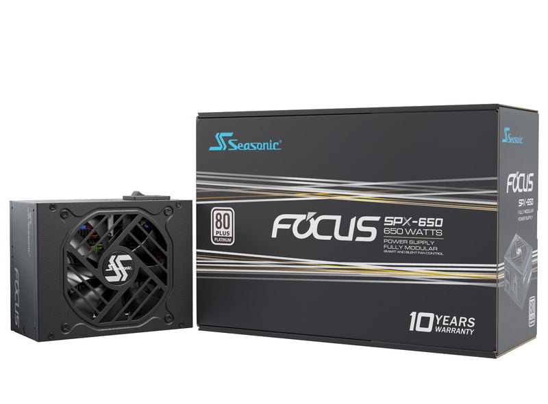 Seasonic FOCUS-SPX-650 enhed til strømforsyning 650 W 20+4 pin ATX CFX Sort
