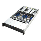 ASUS RS720-E12-RS8G Stativ (2U) Sort, Sølv