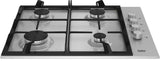 Beko HIBG64122SX kogeplade Rustfrit stål Indbygget 61 cm Gaskomfur 4 zone(s)