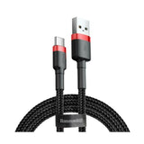 Baseus CATKLF-B91 USB-kabel 1 m USB A USB C Sort, Rød