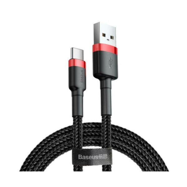 Baseus CATKLF-B91 USB-kabel 1 m USB A USB C Sort, Rød