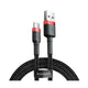Baseus CATKLF-B91 USB-kabel 1 m USB A USB C Sort, Rød
