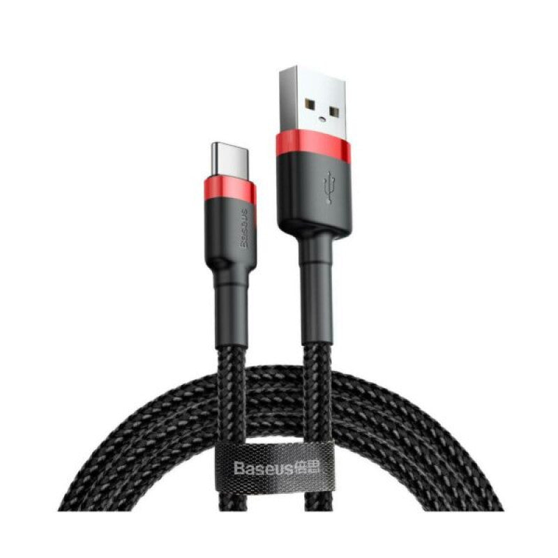 Baseus CATKLF-B91 USB-kabel 1 m USB A USB C Sort, Rød