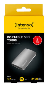 Intenso TX800 2 TB USB Type-C USB 3.2 Gen 2x2 Anthracit