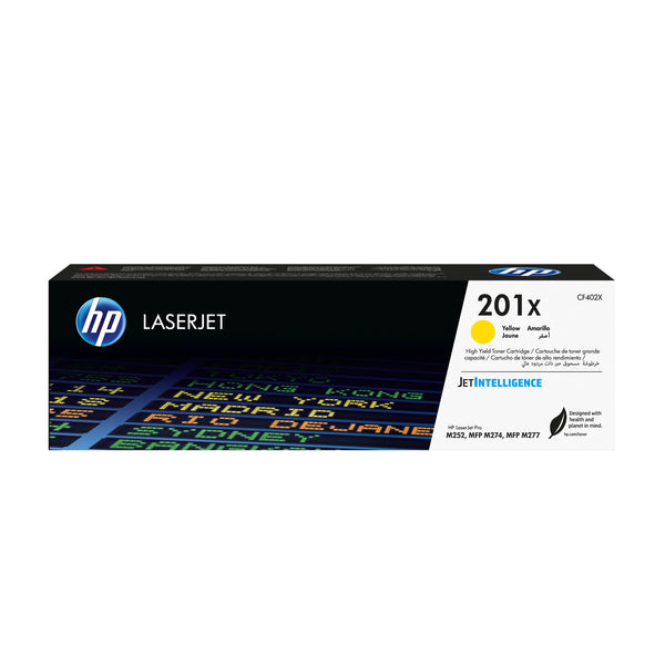 HP Original 201X LaserJet-tonerpatron med høj kapacitet, gul