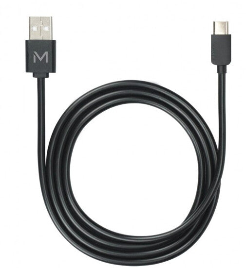 Mobilis 001278 USB-kabel 1 m USB A USB C Sort