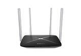 Mercusys AC12 trådløs router Hurtigt ethernet Dual-band (2,4 GHz / 5 GHz) Sort