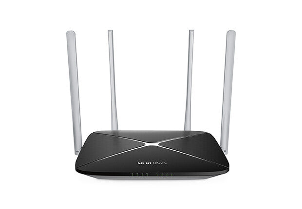 Mercusys AC12 trådløs router Hurtigt ethernet Dual-band (2,4 GHz / 5 GHz) Sort
