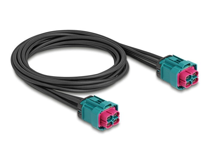 DeLOCK 90342 koaxial kabel 1 m 4x HDMTD Z Sort